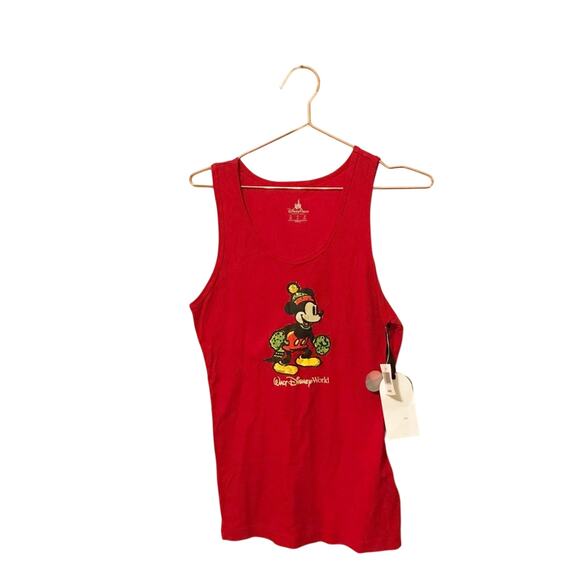 Disney Parks ribbed tank top with Mickey Mouse size XL new with tag - Picture 1 of 6